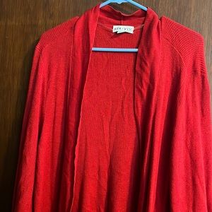 Ava Viv red cardigan sweater